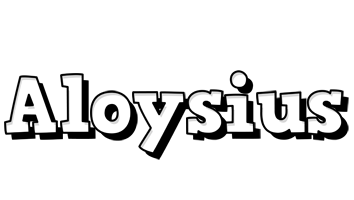 Aloysius snowing logo