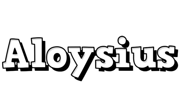 Aloysius snowing logo