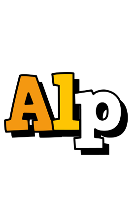 Alp cartoon logo