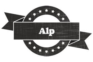 Alp grunge logo