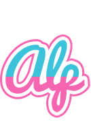 Alp woman logo