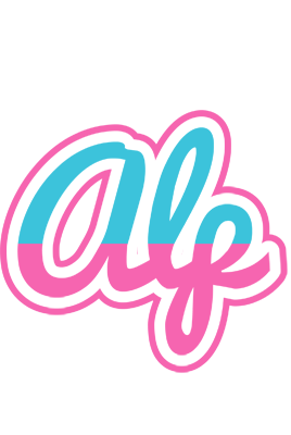 Alp woman logo