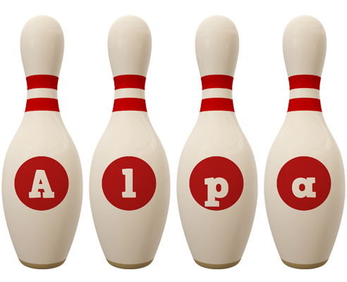 Alpa bowling-pin logo