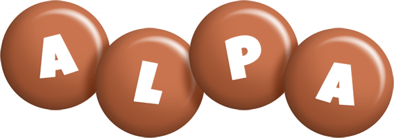 Alpa candy-brown logo