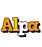 Alpa cartoon logo