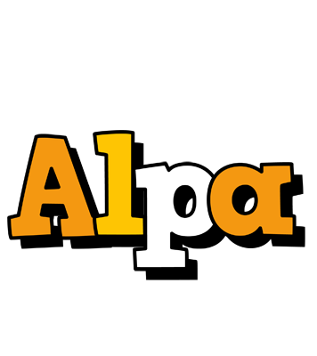 Alpa cartoon logo