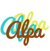 Alpa cupcake logo