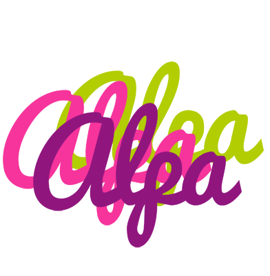 Alpa flowers logo