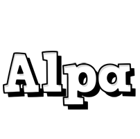 Alpa snowing logo