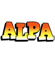 Alpa sunset logo