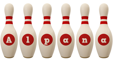 Alpana bowling-pin logo