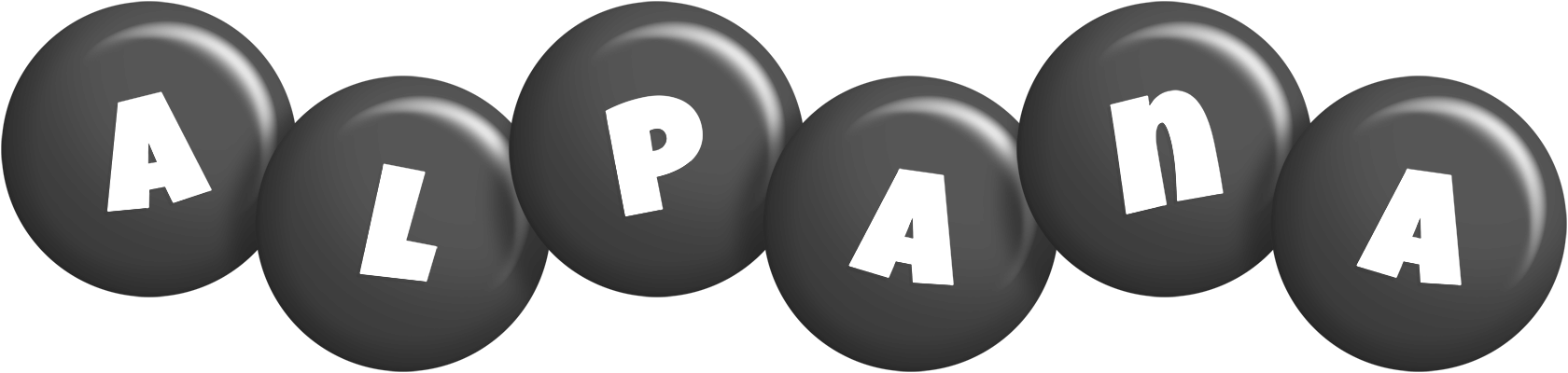 Alpana candy-black logo