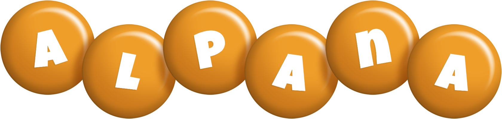 Alpana candy-orange logo