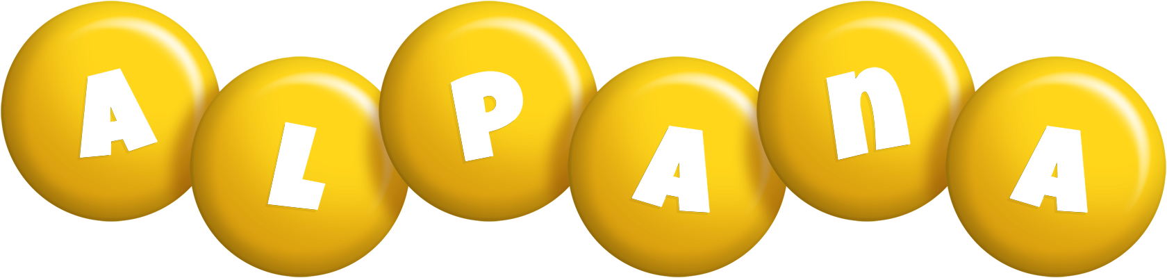 Alpana candy-yellow logo