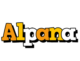 Alpana cartoon logo