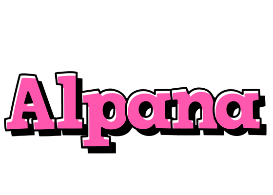 Alpana girlish logo