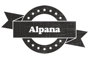 Alpana grunge logo