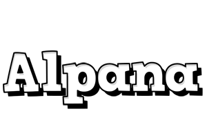 Alpana snowing logo