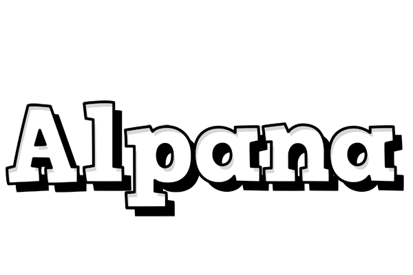 Alpana snowing logo