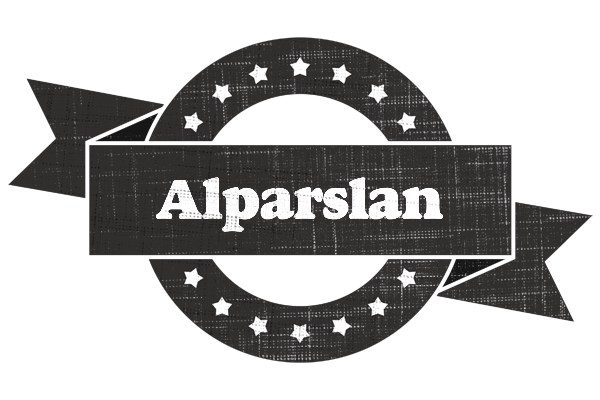 Alparslan grunge logo