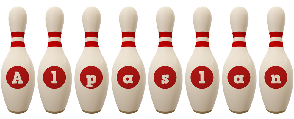 Alpaslan bowling-pin logo