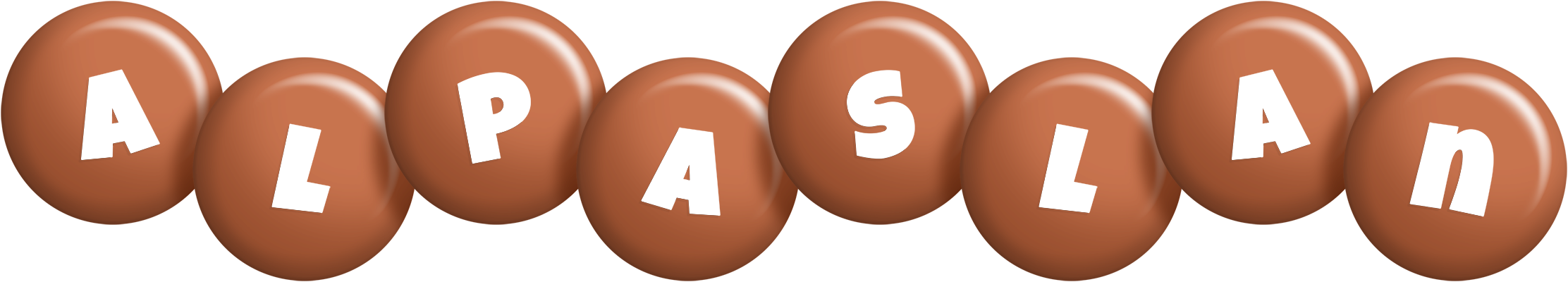 Alpaslan candy-brown logo