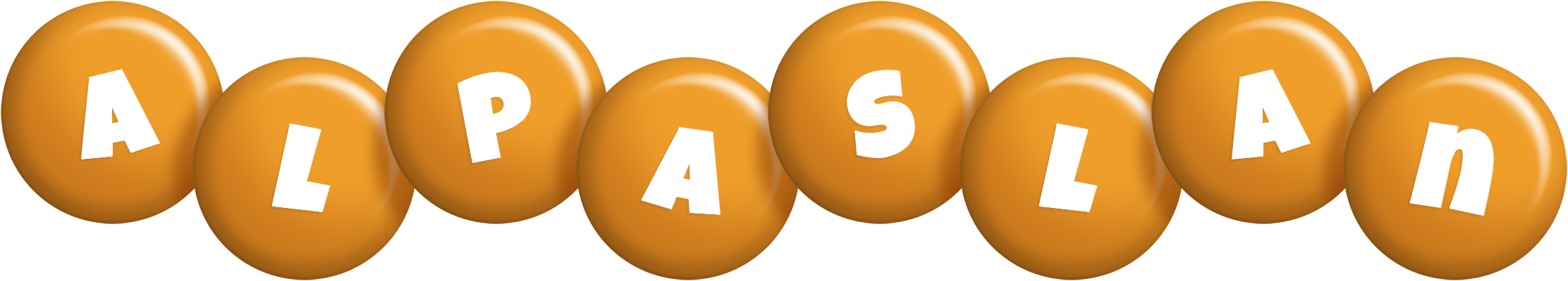 Alpaslan candy-orange logo