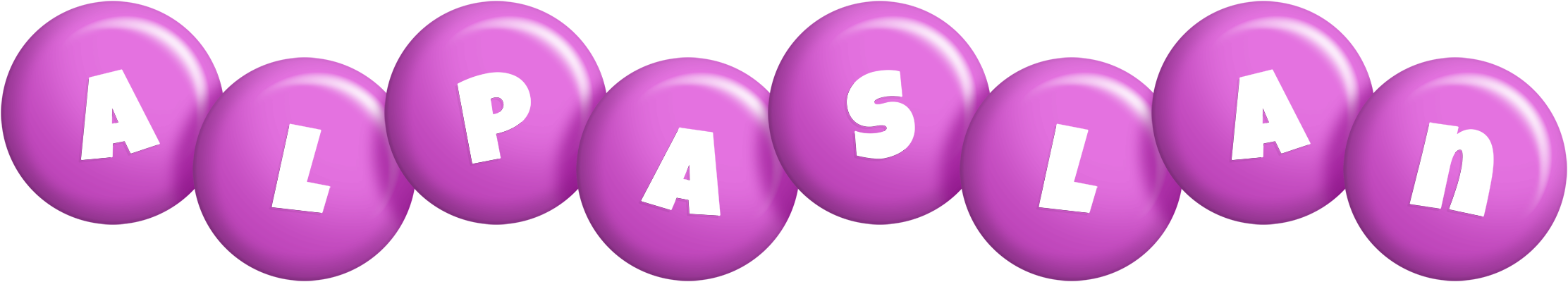Alpaslan candy-purple logo