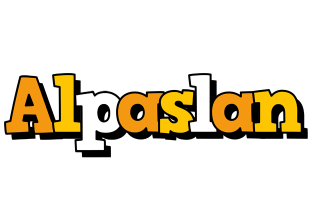 Alpaslan cartoon logo