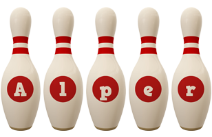 Alper bowling-pin logo