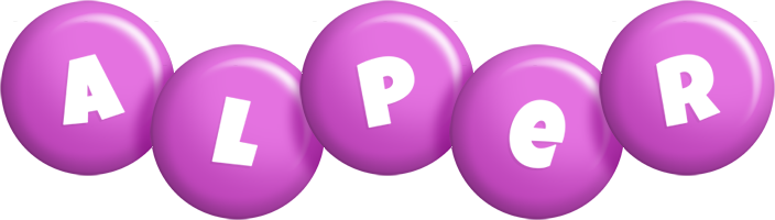 Alper candy-purple logo