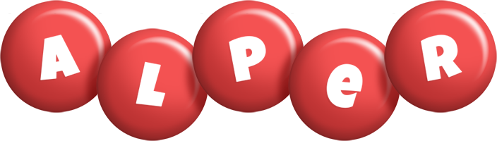 Alper candy-red logo