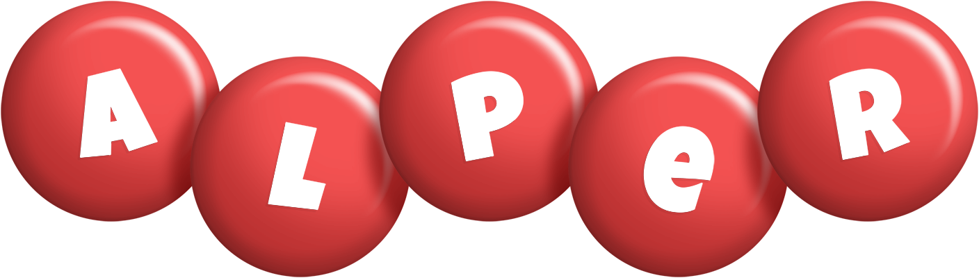 Alper candy-red logo