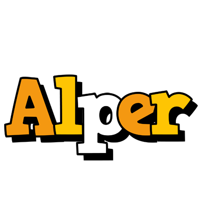 Alper cartoon logo