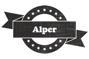 Alper grunge logo