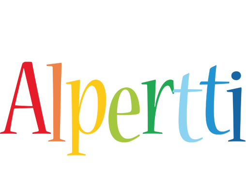 Alpertti birthday logo