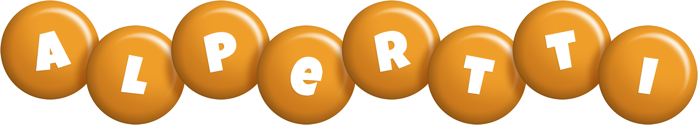 Alpertti candy-orange logo