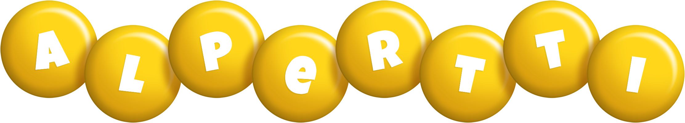 Alpertti candy-yellow logo