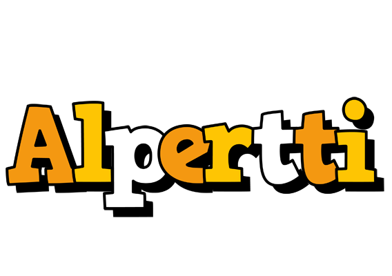 Alpertti cartoon logo