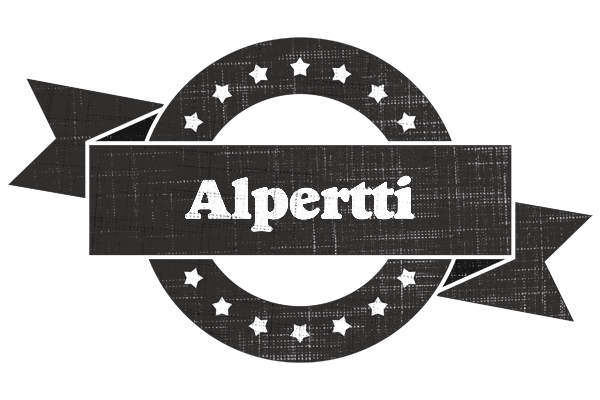 Alpertti grunge logo