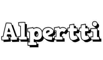 Alpertti snowing logo