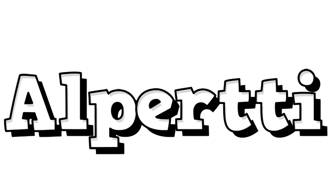 Alpertti snowing logo