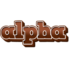 Alpha brownie logo