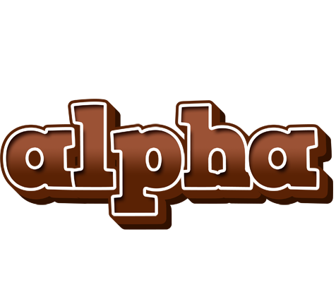 Alpha brownie logo