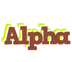 Alpha caffeebar logo