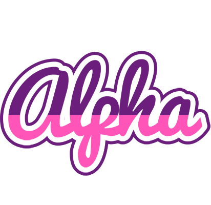 Alpha cheerful logo