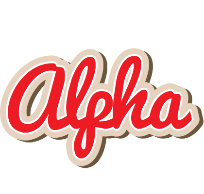 Alpha chocolate logo