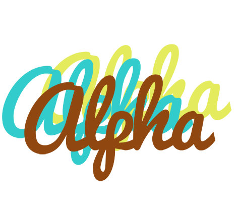 Alpha cupcake logo