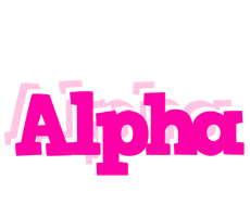 Alpha dancing logo