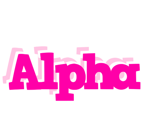 Alpha dancing logo